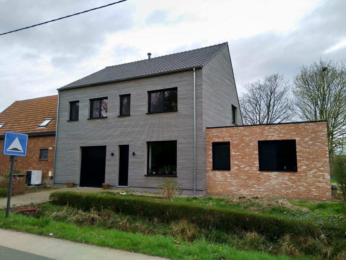 De nieuwe voorgevel
